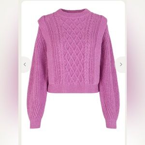 JUST FEMALE woven sweater in pink